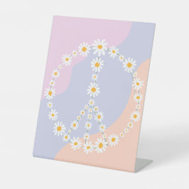 Groovy Birthday Party Boho Daisy Dekorationstabell Sockelschild