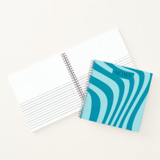 Groovy Blue Notebook Notizbuch