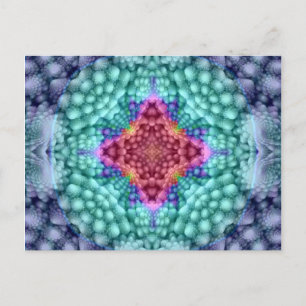 Groovy Blue Vintag    KaleidoskopPostkarten Postkarte