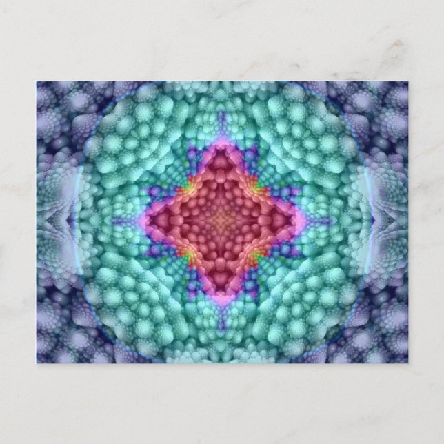 Groovy Blue Vintag    KaleidoskopPostkarten Postkarte (Vorderseite)