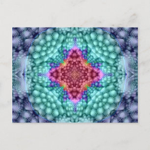 Groovy Blue Vintage Kaleidoskop   Postkarten