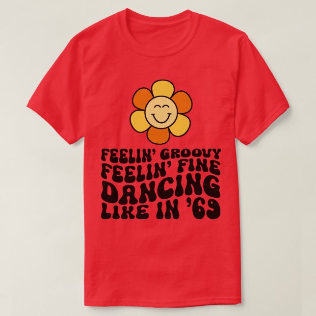 Groovy Blume 1 T-Shirt (Design vorne)