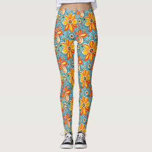 Groovy Blume mit Vintagen Vibes Leggings