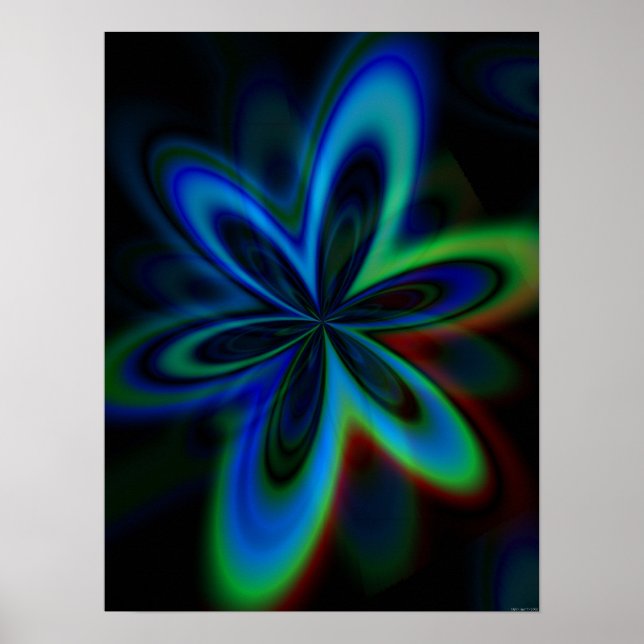 Groovy Blume Poster (Vorne)