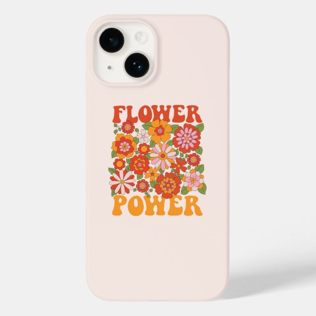 Groovy Blume Power Graphic Case-Mate iPhone Hülle (Rückseite)