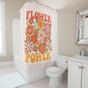 Groovy Blume Power Graphic Duschvorhang
