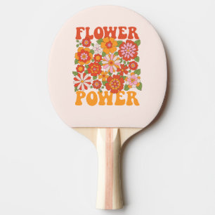 Groovy Blume Power Graphic Tischtennis Schläger