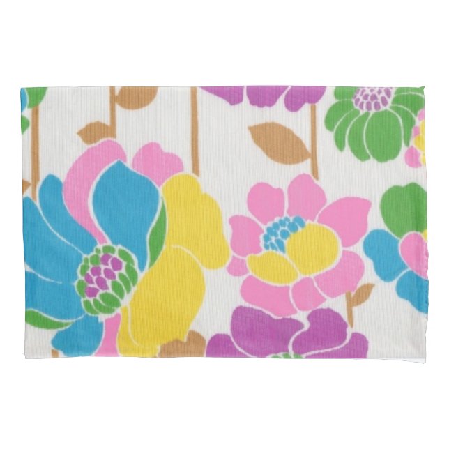 Groovy Blume Power Pillowcase Kissenbezug (Vorderseite)