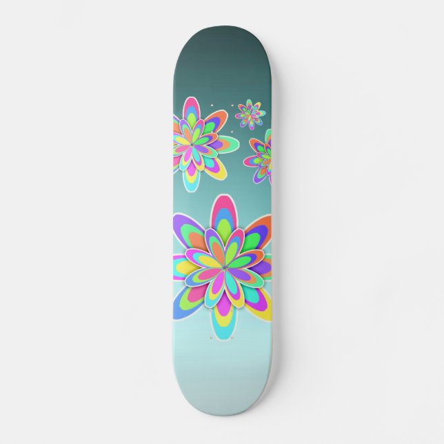 Groovy Blume Skateboard (Vorderseite)