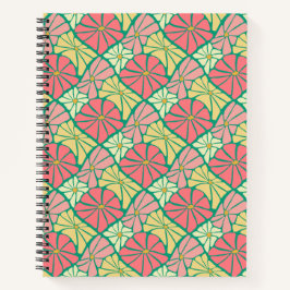 Groovy Blume SpiralNotebook Notizbuch