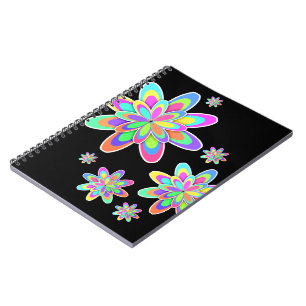 Groovy Blumen Notizblock