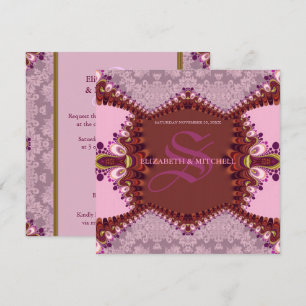 Groovy Bohemisch Damask Einladung