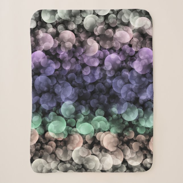 Groovy Boho-Blasen Eklektische Uingender-Stolzflag Sherpadecke (Vorderseite)