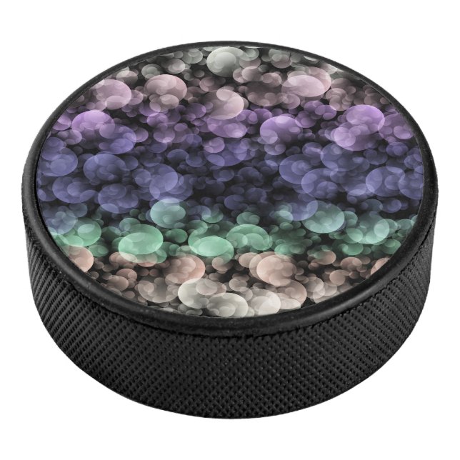 Groovy Boho Bubbles Eclectic Uingender Prilag Eishockey Puck (3/4)