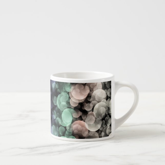 Groovy Boho Bubbles Eclectic Uingender Prilag Espressotasse (Rechts)