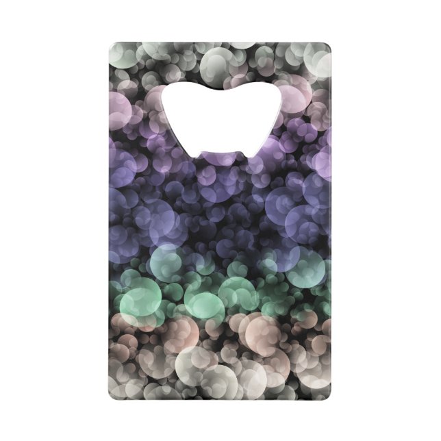 Groovy Boho Bubbles Eclectic Uingender Prilag Geldbeutel Flaschenöffner (Vorderseite)