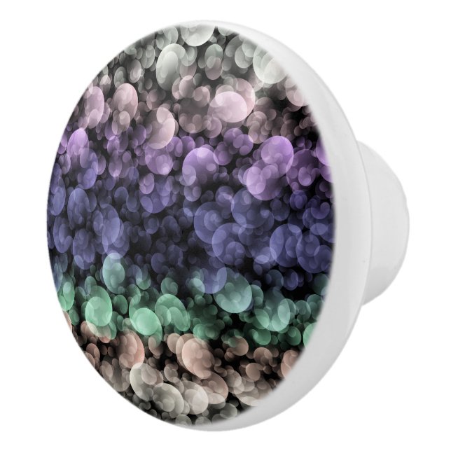 Groovy Boho Bubbles Eclectic Uingender Prilag Keramikknauf (Rechts)