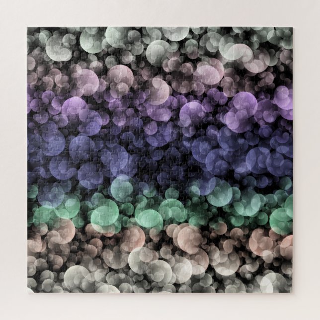Groovy Boho Bubbles Eclectic Uingender Prilag Puzzle (Vertikal)