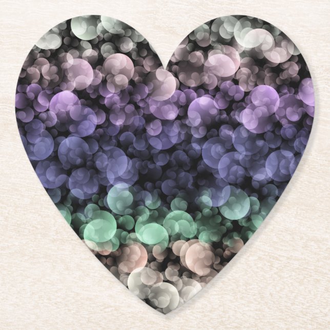 Groovy Boho Bubbles Eclectic Uingender Prilag Untersetzer (Vorderseite)