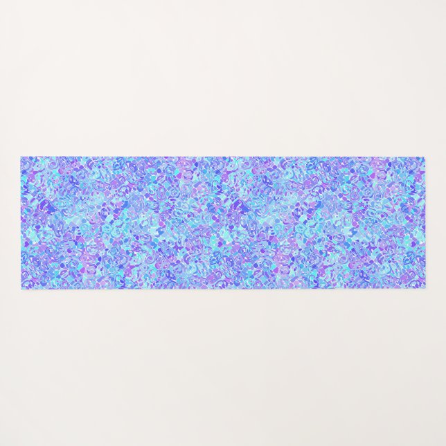 Groovy Boho Funky Quirky Abstrakt Blob Mosaic Yogamatte (Rückseite (Horizontal))