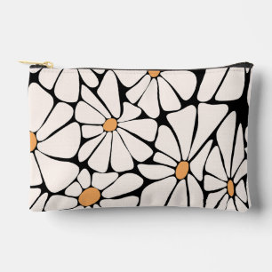 Groovy Boho Gänseblümchen Retro Zubehörtasche