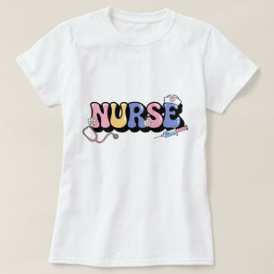 Groovy Boho-Geschenk für Krankenschwestern mit flo T-Shirt