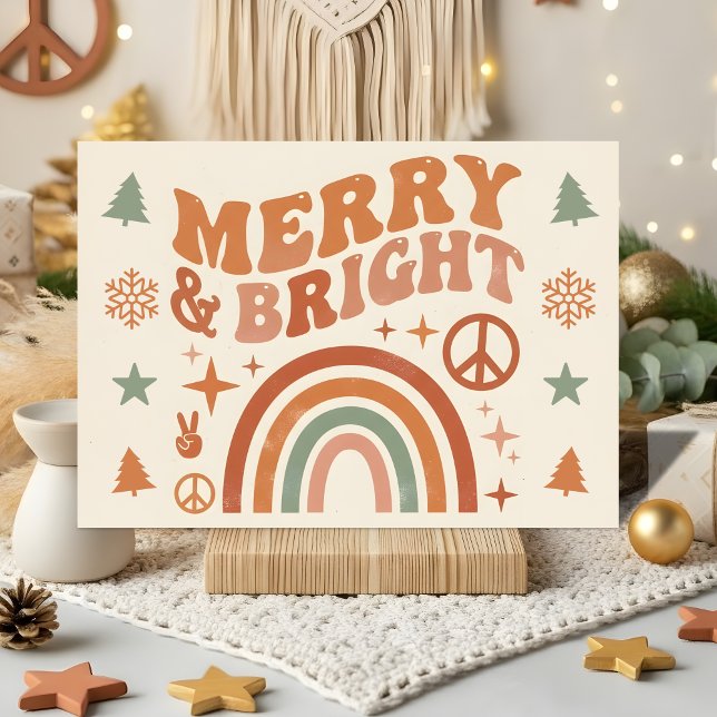 Groovy Boho Merry & Bright Weihnachten (Von Creator hochgeladen)