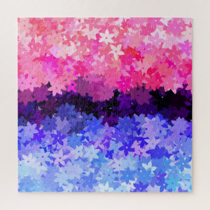 Groovy Boho Quirk Retro Floral Omnisexuelle Pride Puzzle