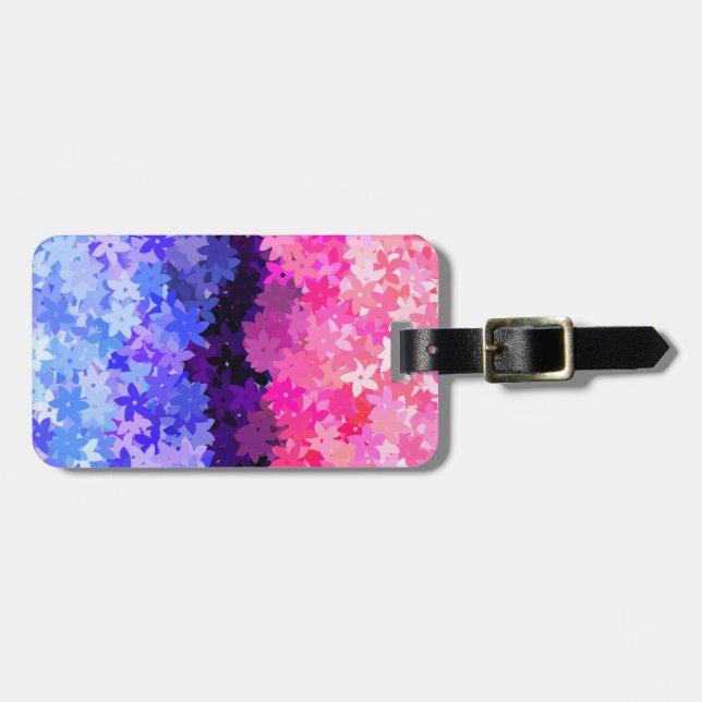 Groovy Boho Quirky Retro Floral Allesexual Prix Gepäckanhänger (Vorderseite horizontal)