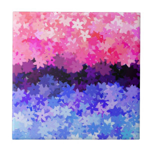 Groovy Boho Quirky Retro Floral Omnisexuelle Stolz Fliese