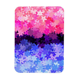 Groovy Boho Quirky Retro Floral Omnisexuelle Stolz Magnet