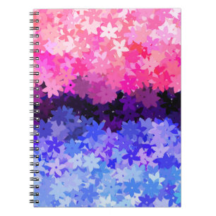 Groovy Boho Quirky Retro Floral Omnisexuelle Stolz Notizblock