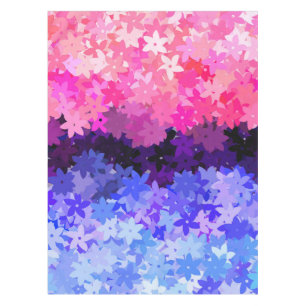 Groovy Boho Quirky Retro Floral Omnisexueller Stol Tischdecke