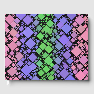 Groovy Boho Retro Mod Geometric Trigender Pride Gästebuch