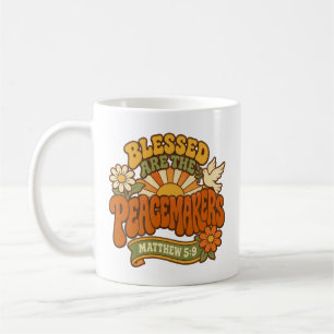 Groovy Boho Sonnenstrahl-Geschenk Schrift Friedens Kaffeetasse
