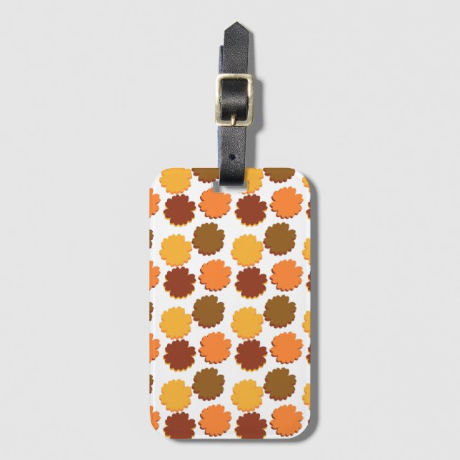 Groovy Boho Süße Daisy Gepäckanhänger (Vorderseite Vertikal)