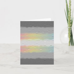 Groovy Boho Trippy Abstract Demifluid-Stolzflagge Dankeskarte
