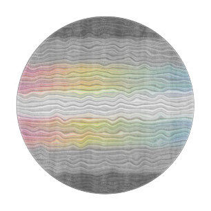 Groovy Boho Trippy Abstract Demifluid-Stolzflagge Schneidebrett