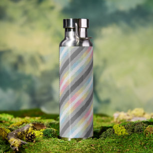 Groovy Boho Trippy Abstract Demifluid-Stolzflagge Trinkflasche
