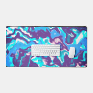 Groovy Boho Trippy Funky Hippie Abstrakt Marble Schreibtischunterlage