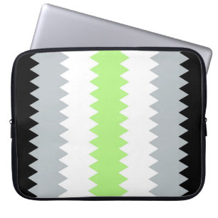 Groovy Boho ZigZag Abstract Agender Stolzflagge Laptopschutzhülle