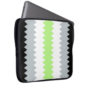 Groovy Boho ZigZag Abstract Agender Stolzflagge Laptopschutzhülle