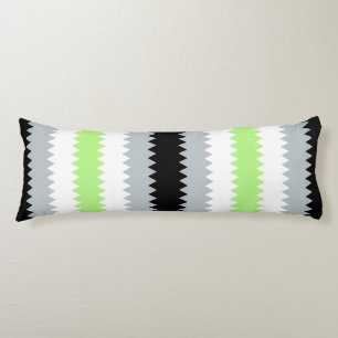 Groovy Boho ZigZag Abstract Agender Stolzflagge Seitenschläferkissen