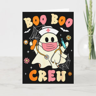 Groovy Boo Boo Crew Krankenschwester Halloween Süß Karte