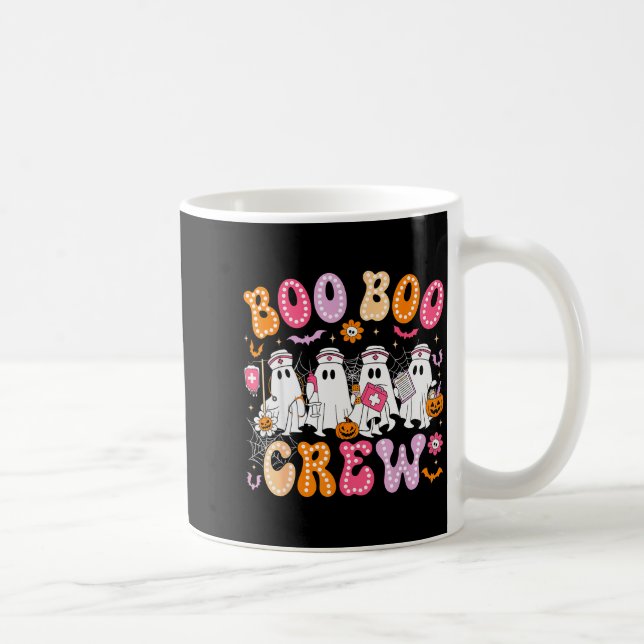 Groovy Boo Boo Crew Nurse Funny Ghost Women Hallow Kaffeetasse (Rechts)