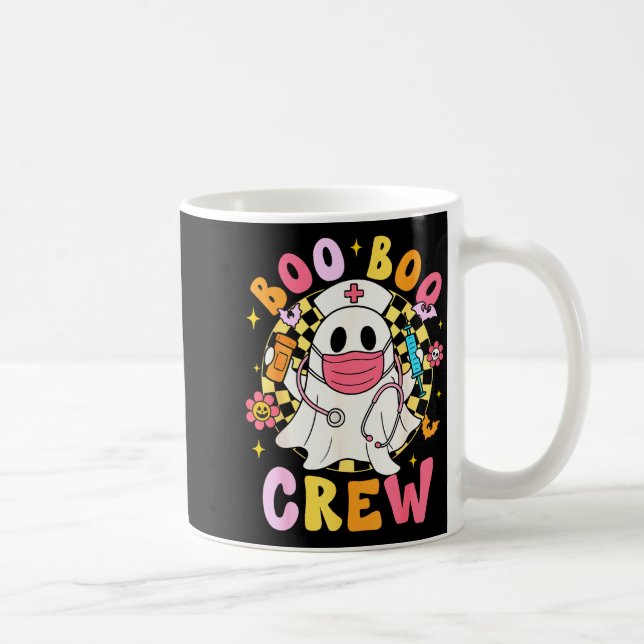 Groovy Boo Boo Crew Nurse Funny Ghost Women Hallow Kaffeetasse (Rechts)
