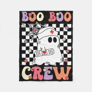 Groovy Boo Crew Nurse Ghost Paramedic Emt Ems Fleecedecke