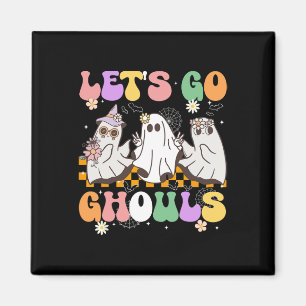 Groovy Boo Lasse Go Ghouls Halloween Ghost Women G Magnet