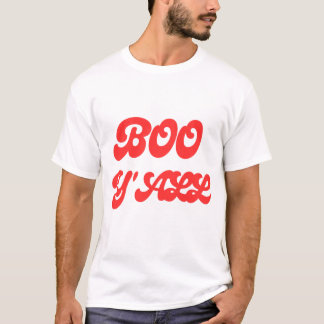 Groovy Boo Y'all Retro Halloween-Typografie T-Shirt