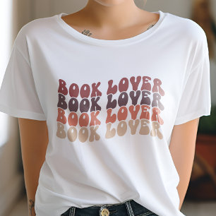 Groovy Book Lover Mutes mehrfarbiges Retro T-Shirt